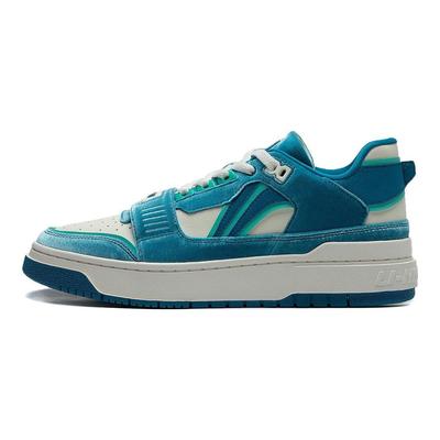 Li Ning Rookie Lightweight Comfortable Versatile Shock Absorption Non-Slip Low-Top Basketball Shoes Unisex Sneaker White Blue ABCT067-2