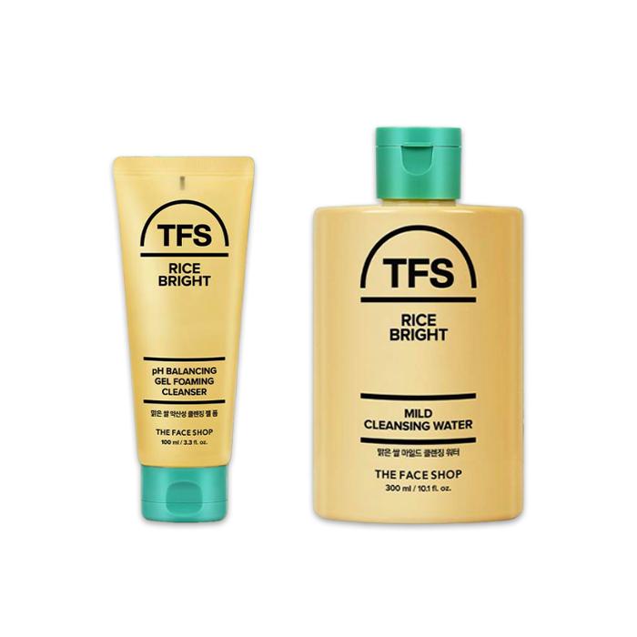 THE FACE SHOP Rice Bright Cleansing  Gel Foam / Foam Cleanser / Tube Balm / Cleansing Water / Cleansing Oil (20 Options) - DAISO