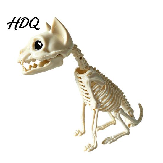 Halloween Spooky Animal Model Skeleton Realistic Fish Bird Spider Snake Cat Skeleton Detailed Decor for Party Haunted House Graveyard Scene