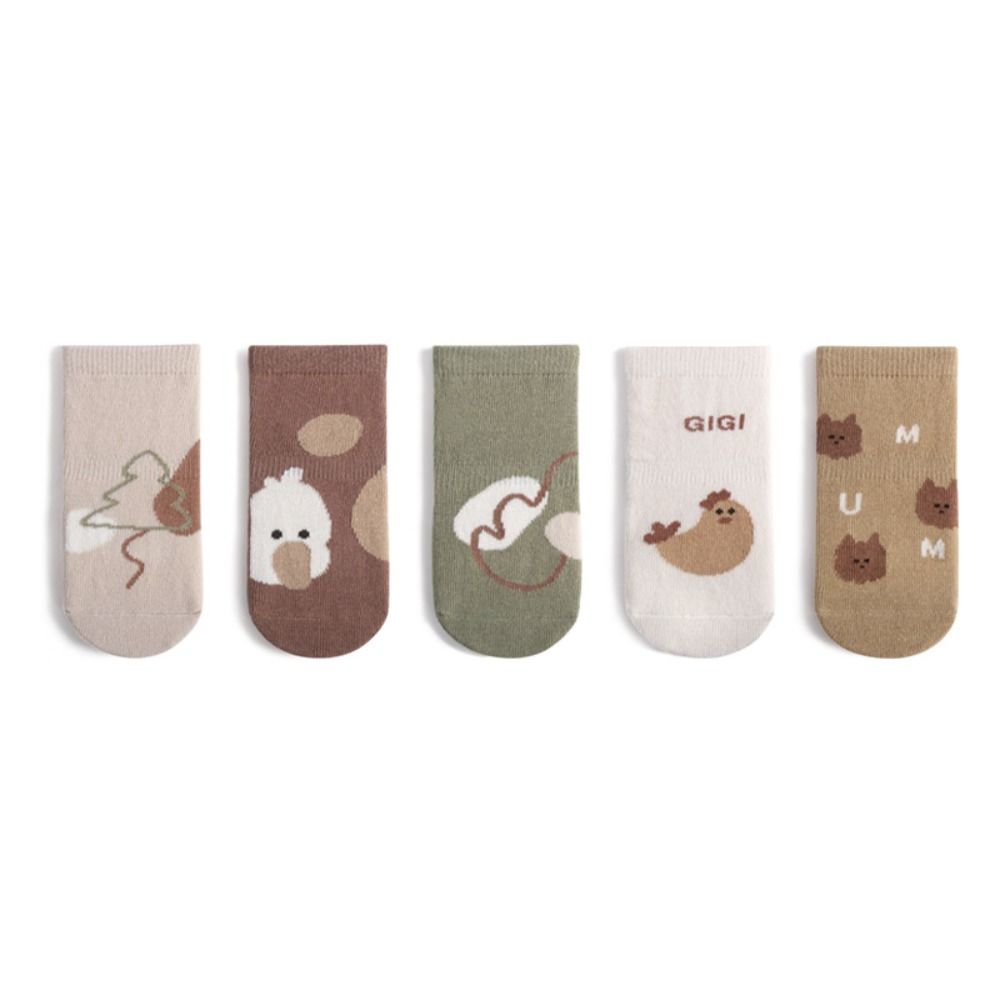 

Sleep Socks Adult Silicone Sole Floor Socks Mid-Tube Socks Baby Hosiery Cute Animal Pattern Socks