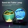 Lampe de Table - 3D - Sablier LED - 7 Couleurs - Verre Rond - Tactile