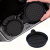 Car Silicone Cup Mat Leak Proof Car Water Cup Mat Circular Silicone Anti Slip Mat Heat-Resistant Car Interior Decoration