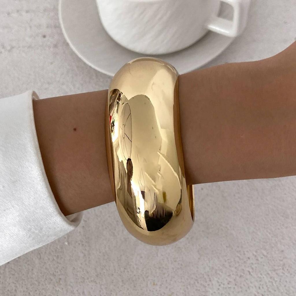 SHIXIN 3 Styles Bohemian Stackable Resin Acrylic Wide Bracelet for Women Vintage Irregular Geometry Chunky Bangles Party Jewelry
