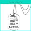Premium Quality Friendship Necklace Stainless Steel Lettering Always Remember