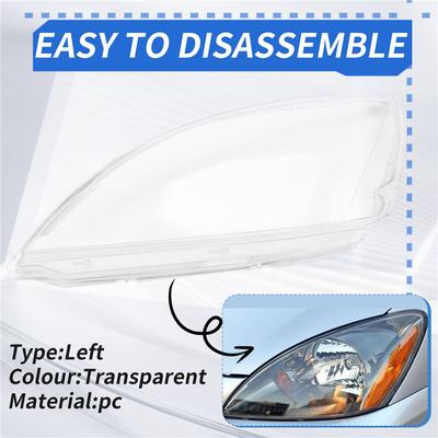 A16P-Car Headlight Shell Headlight Cover Headlamp Lens Headlight Mask For Mitsubishi Lancer (Overseas Version) 2003-2005