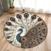 Peacock Feather Carpet Mat Rug Mystic Eye Rainbow Colors Exotic Artistic Pattern Modern Living Room Home Decor Soft Floor Mat