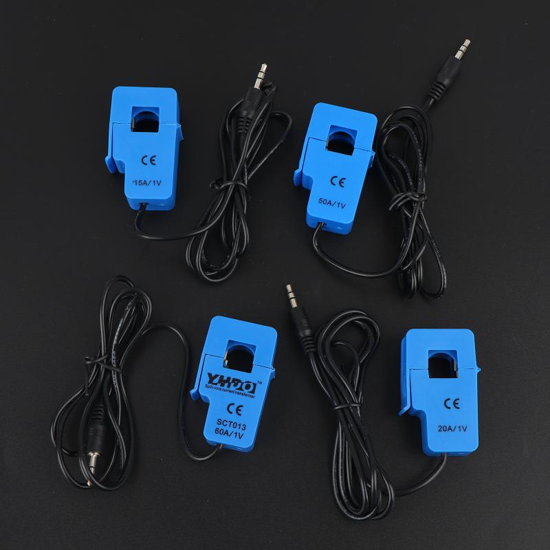 Sct-013 5A 10A 20A 30A 50A 60A 100A Stromwandler mit geteiltem Kern Öffnen-Schließen Nicht-invasiver AC-Sensor für Energiezähler