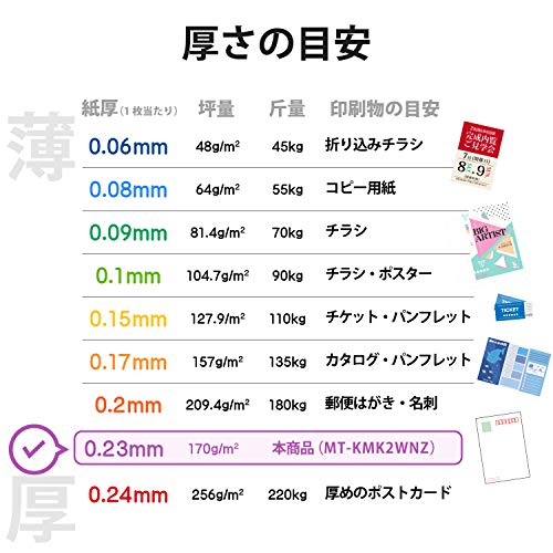 ELECOM business card paper, multi-card, A4 size, clear cut, 100 sheets (10 sides x 10 sheets), thick, single-sided printing, inkjet glossy paper, made