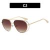 Double Beam Toad Hollow Sunglasses Fashion Pilot 2026 New Sunglasses Anti UV Sunglasses for Women