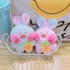 Backpack Decor Rabbit Plush Keyring Rabbit Doll Toy Cartoon Plush Pendant  Couple