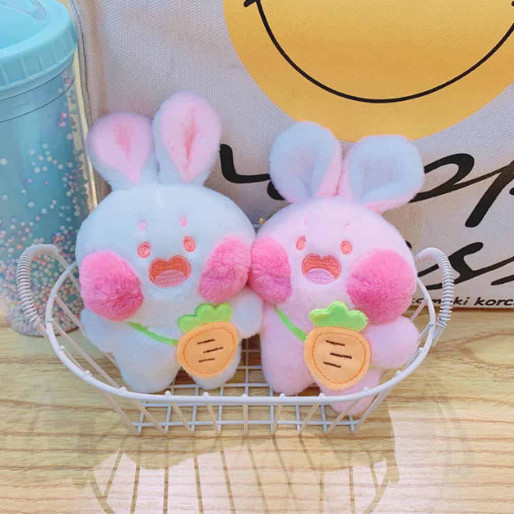 Backpack Decor Rabbit Plush Keyring Rabbit Doll Toy Cartoon Plush Pendant Couple