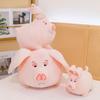 Cute Big Ears Pink Pig Plush Toy Pillow Cartoon Cute Flying Pig Plushies Stuffed Pillow Cushion Chubby Piggy Soft Toy