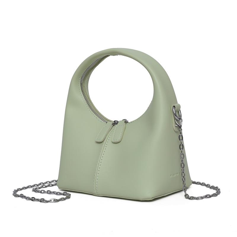 Knödel Damenhandtasche aus weichem Leder 2025: Neue Schlichte Mode, Große Kapazität, Kleine Größe