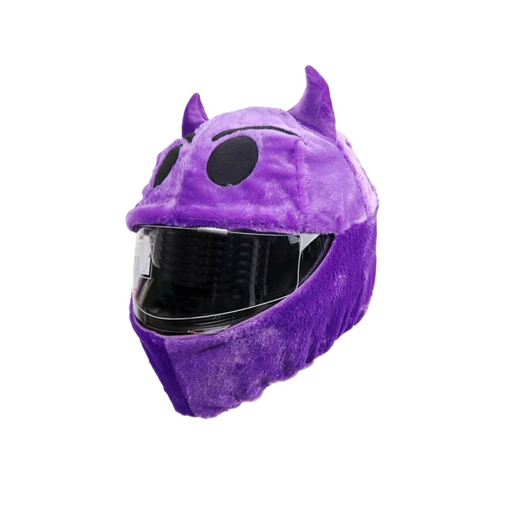 Motorcycle Helmet Covers Funny Cartoon Plush Helmet Protective Cover Helmet Full Face Covers for Personalized Helmets Party