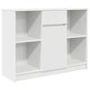 VidaXL Buffet avec tiroir blanc 101x35x76 cm bois d'ingénierie, meuble de rangement, buffet, meuble d'entrée, meuble buffet 861562