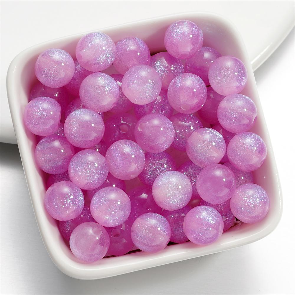 10pcs/lot 10mm Colorful Resin Round Bead Charm Spacer Loose Beads for DIY Handmade Necklace Jewelry Making Findings Accessories