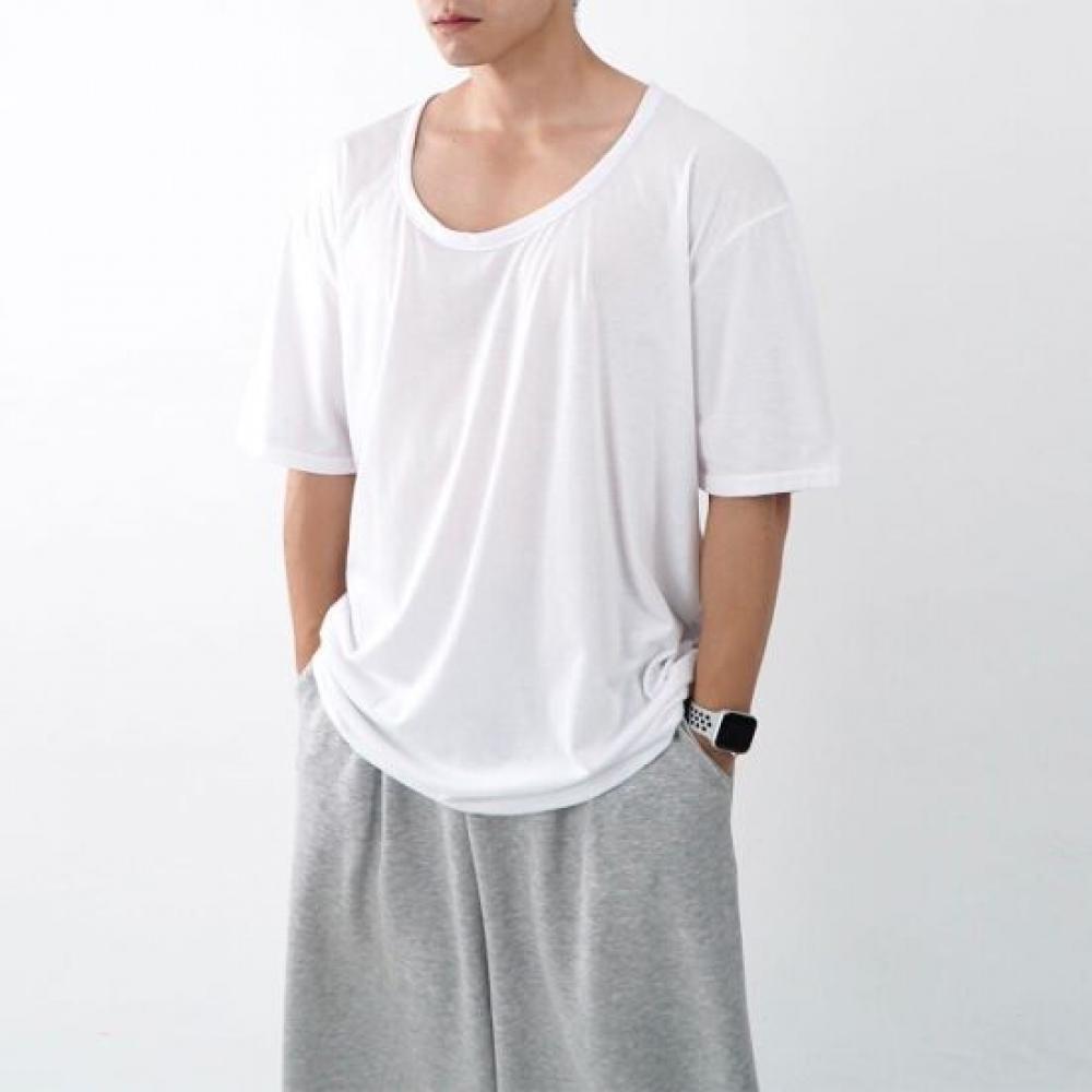 Onl Men S U Neck ShorT Sleeve T ShirT mUScle fiT 1+1