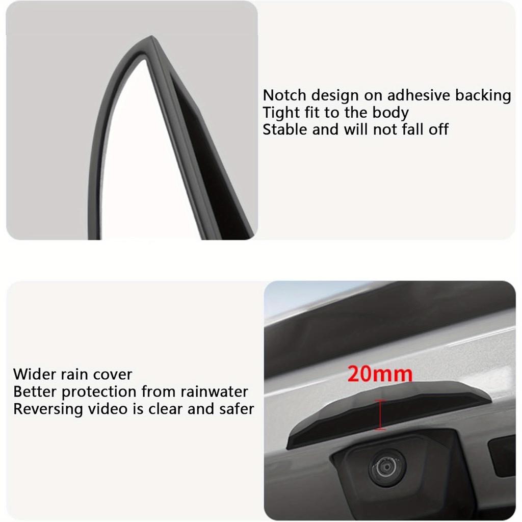 1PC Car Rear View Camera Protection, Anti-Rain Cover for Reversing Cameras, Car Modification Anti-rain Protective Sticker