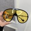 Vintage Round Big Frame Sunglasses Women Men Cool Mirror Lens Stylish Sun Glasses Female Male Personality Colors
