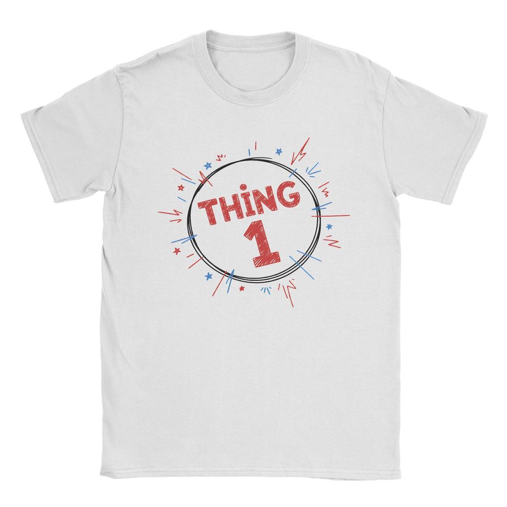 Unisex Women Graphic Printed Cartoon Thing 1 Thing 2 Buddies reading day  Tee T Shirt Cotton  Tshirts Clothes