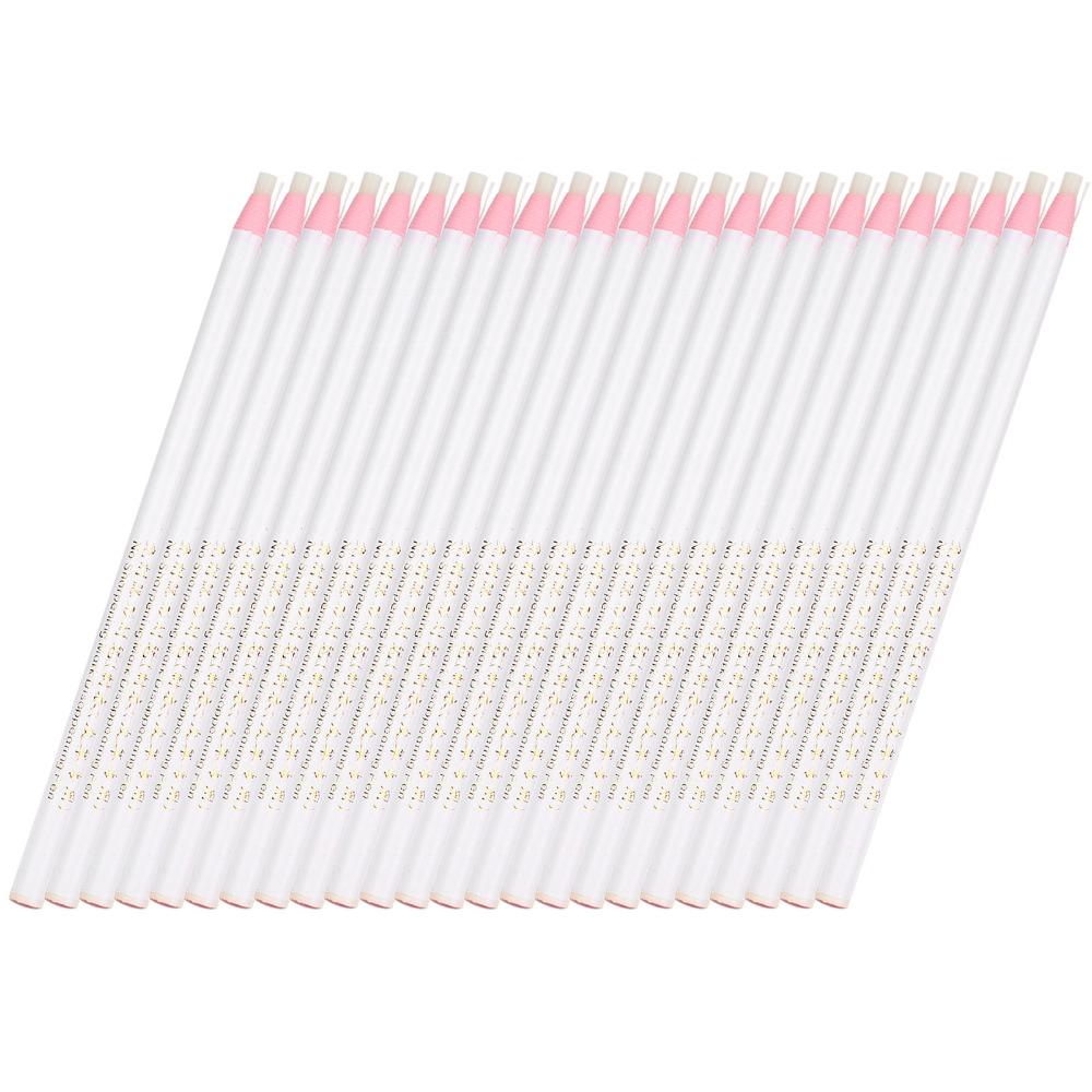 24pcs Multi-Functional Fabric Marking Pencil White Tailor Chalk Pencil  For Tailor