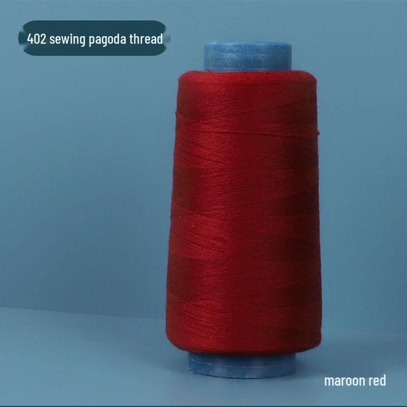402 Polyester Thread: Black & White Sewing Thread for Hand Needlework and Household Sewing Machines