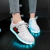 Fashion Spring and Autumn New High Quality Men's Sneakers Colorful LED Lighting Charging Couple Style Dance Shoes Zapatos Para Hombres