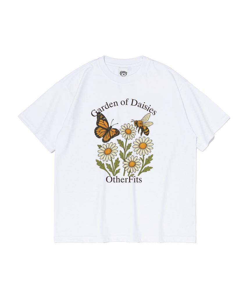 OTHERFITS Daisy Flower Short Sleeve T-Shirt (White)