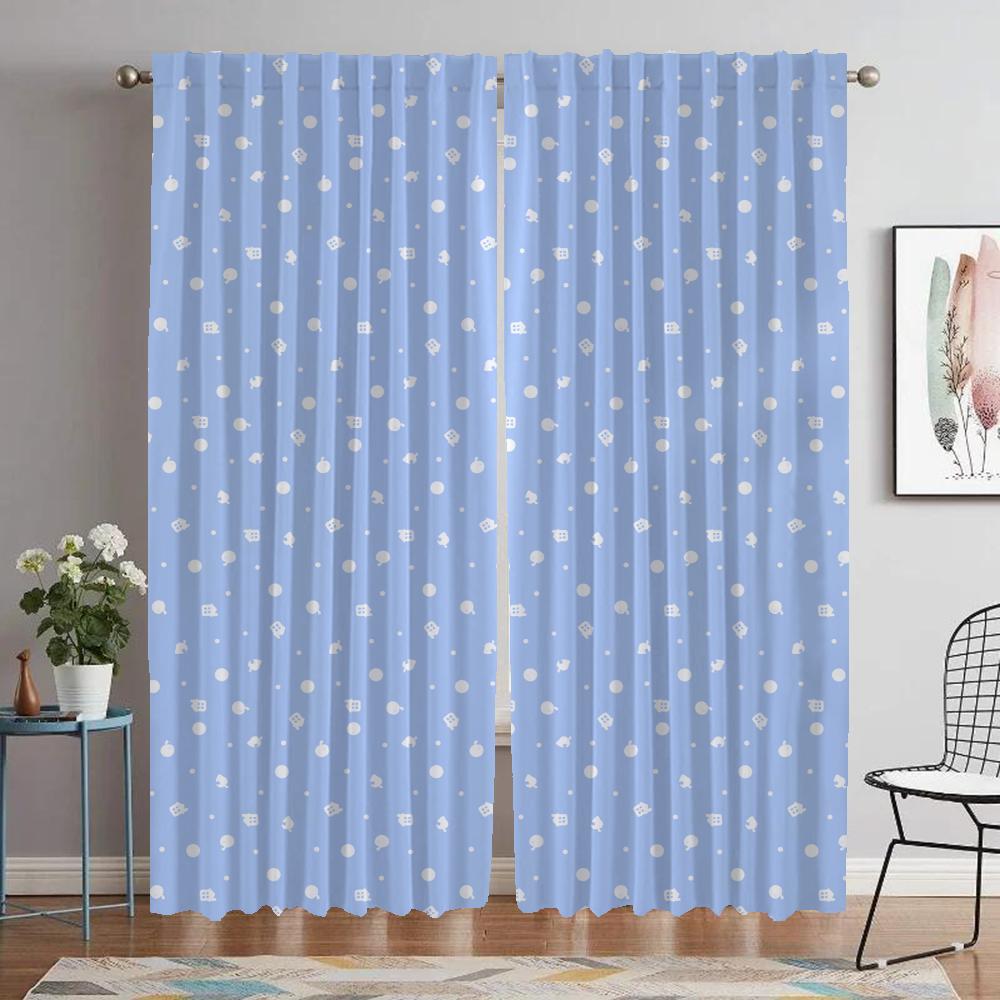 

Animal Crossing Elegant Room Curtains for Camera Modern Living Room Curtains 2 Pieces Halloween Decoration Partition Shades Home W50xH70cmx2pcs-CL
