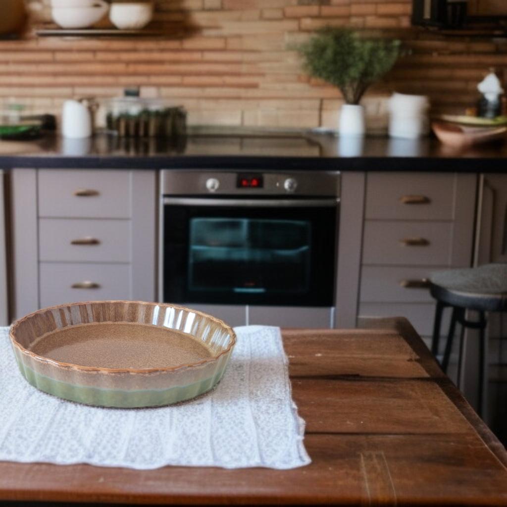 CERAMIC OVEN-SAFE TART PAN 27 cm