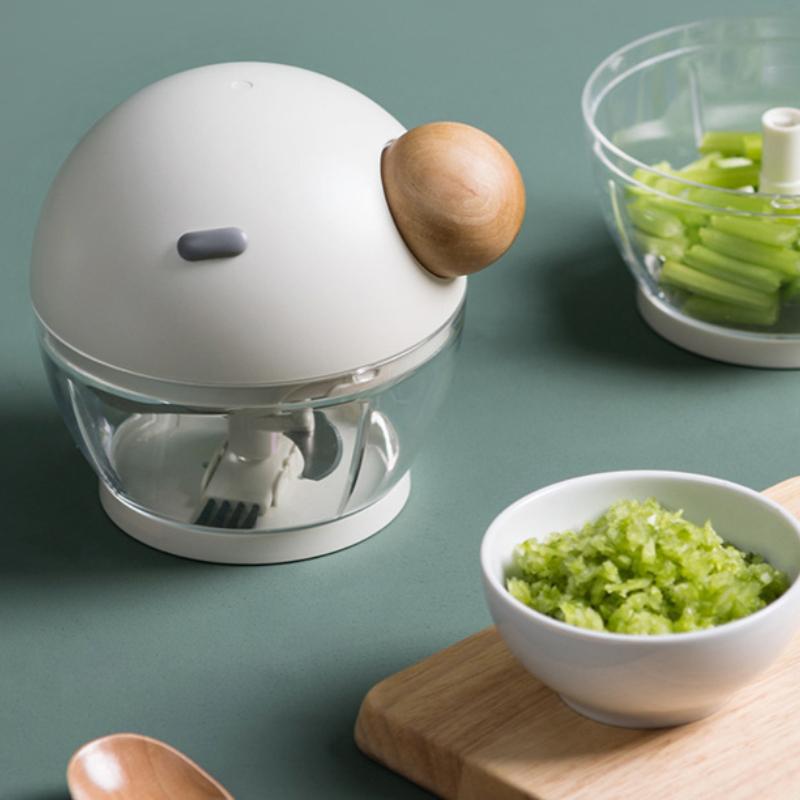 Multifunctional Garlic Press Manual Food Rope Processor Vegetable Chopper Meat Slicer Hand Mincer Tool