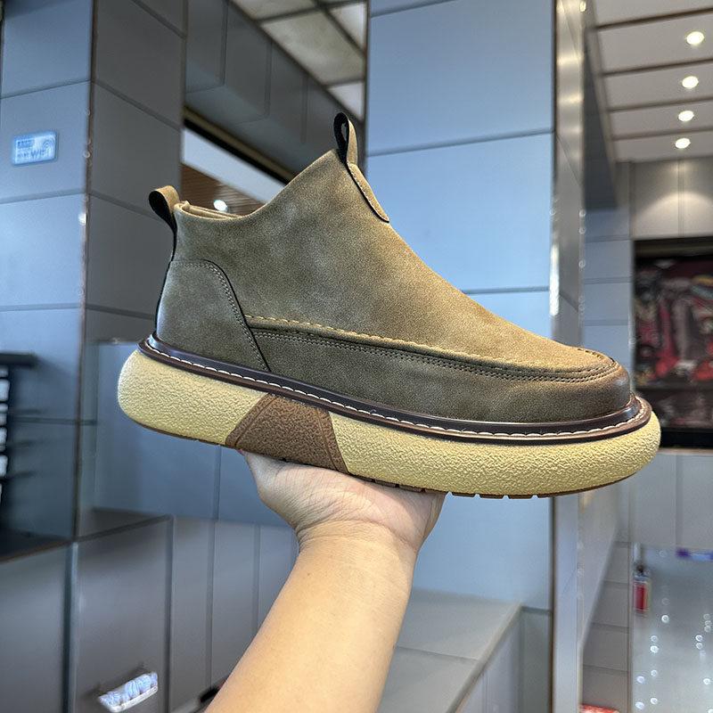 Martin boots spring and autumn new breathable leather surface platform retro casual shoes trendy shoes cr