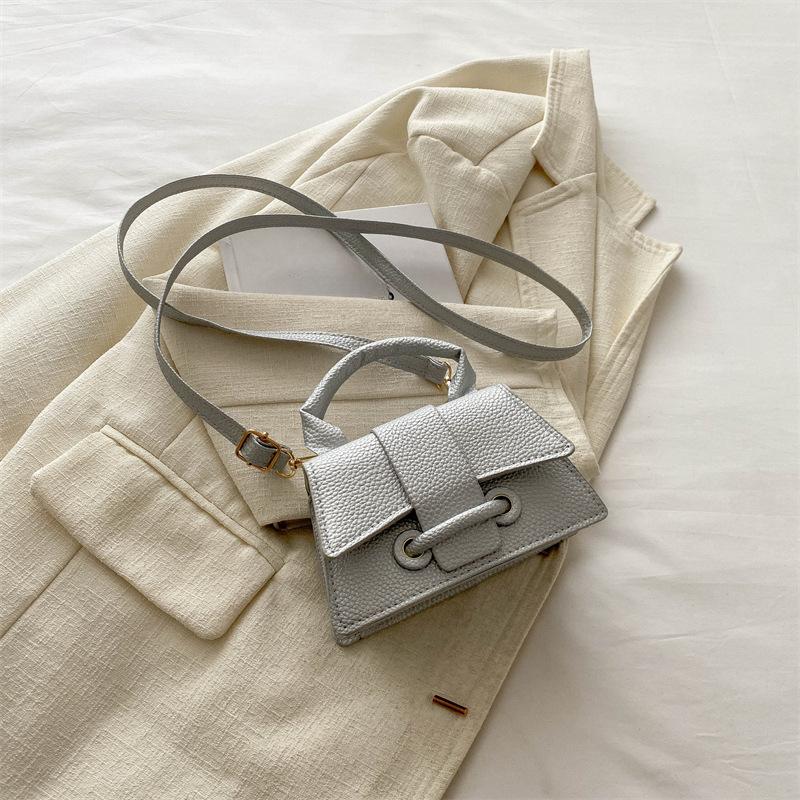 New Summer Fashion Simple Bag for Women Solid Color Fashionable Shoulder Bag Simple Crossbody Small Square Bag