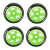 4PCS RC Rally Tires 17mm Rugged Plastic 1 8 RC Car Wheel Tyres for Entertainment Black