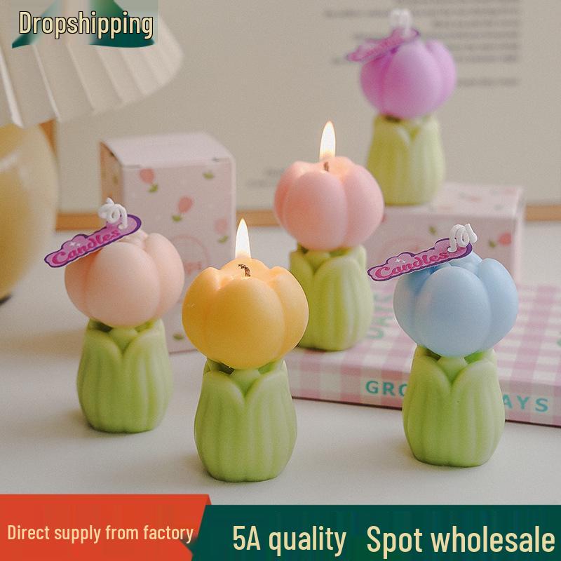 

Tulip Scented Candle – Handmade Fragrance, Flower Shape, Perfect Teacher s Day Gift.