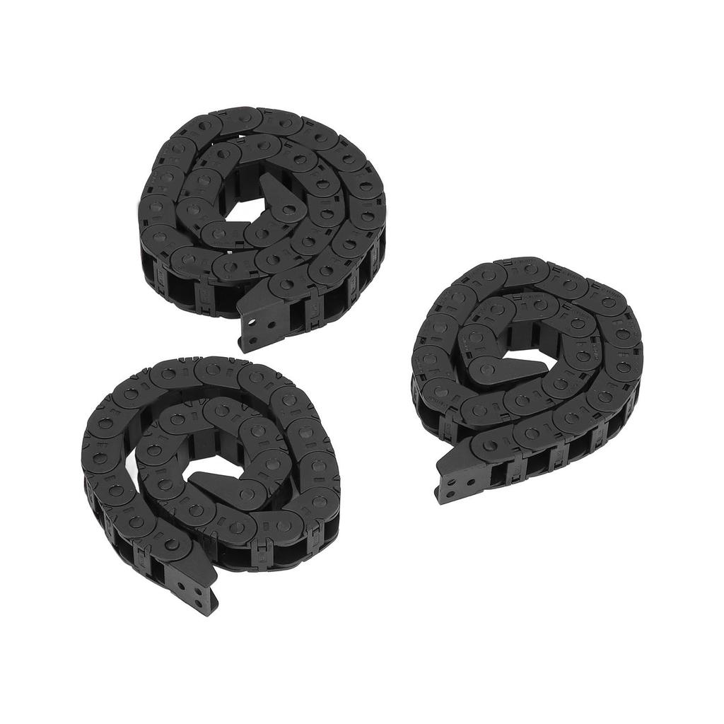 3Pcs Cable Carrier Chain Bridge 3 Hole Open Type Nylon Drag Chain Kit for VORON 2.4 3D Printer