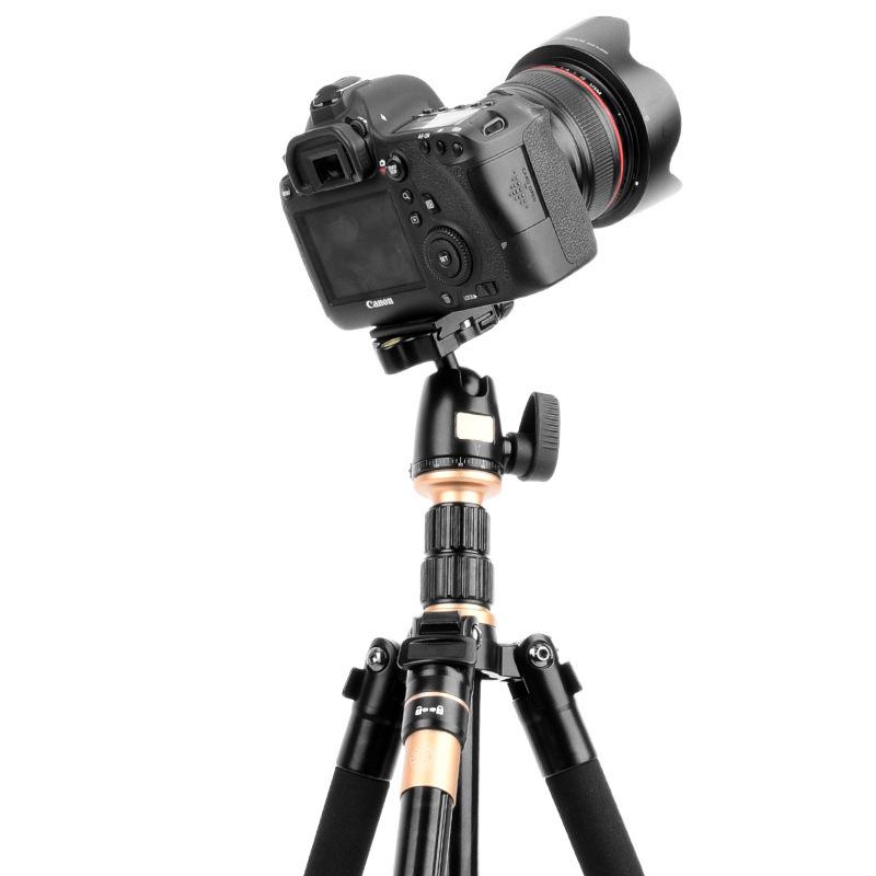 Era Q555 Lightweight Aluminum DSLR Tripod with Buckle Support