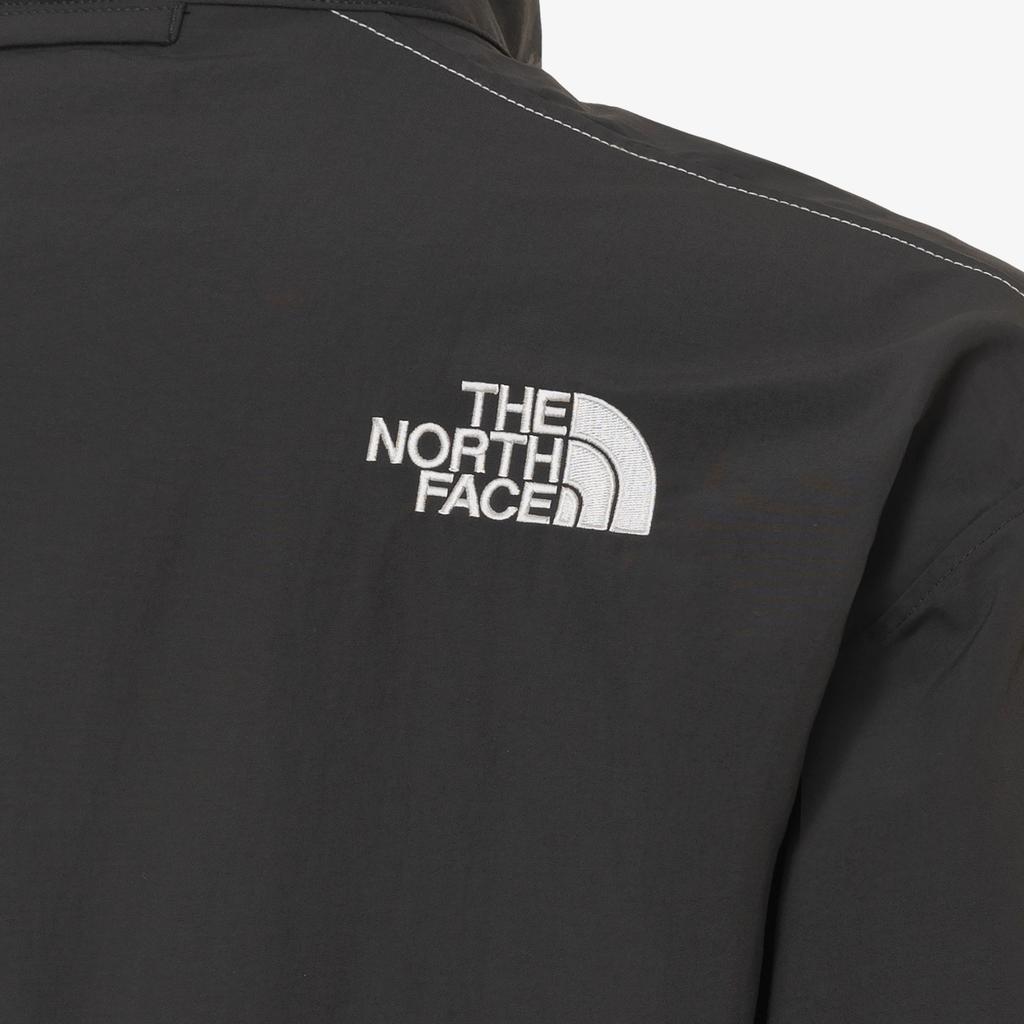 The North Face Logo Long Sleeve Zip Collar Jacket Men Jackets Charcoal NJ3BR05L