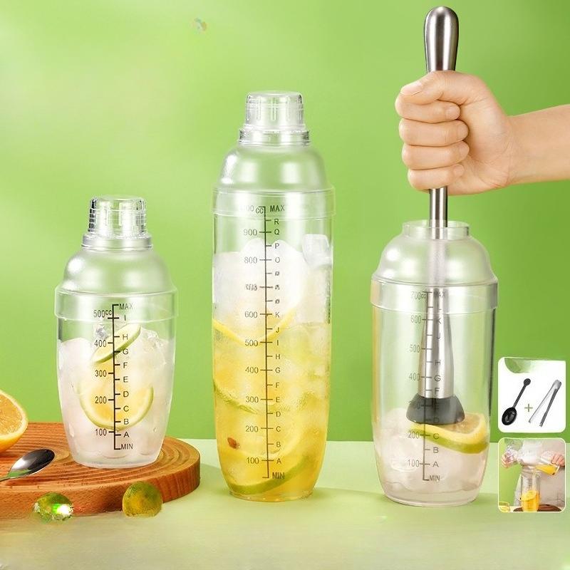 Shaker Cup, Hand-beaten Lemon Tea Making Tools, Home Beating Cocktail Shaker Pot, Complete Set of Hand-shaken Cups