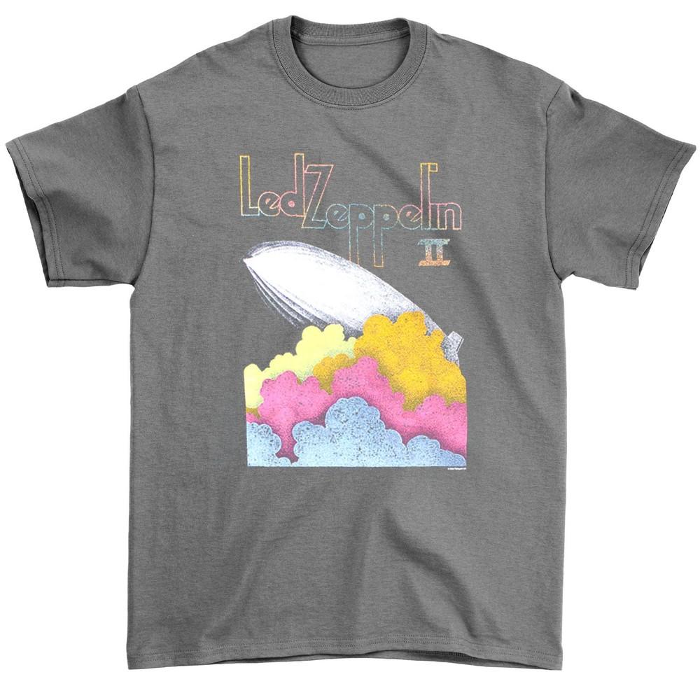 Футболка Led Zeppelin Blimp Tee II приталенная X-Large серо-меланжевая унисекс M