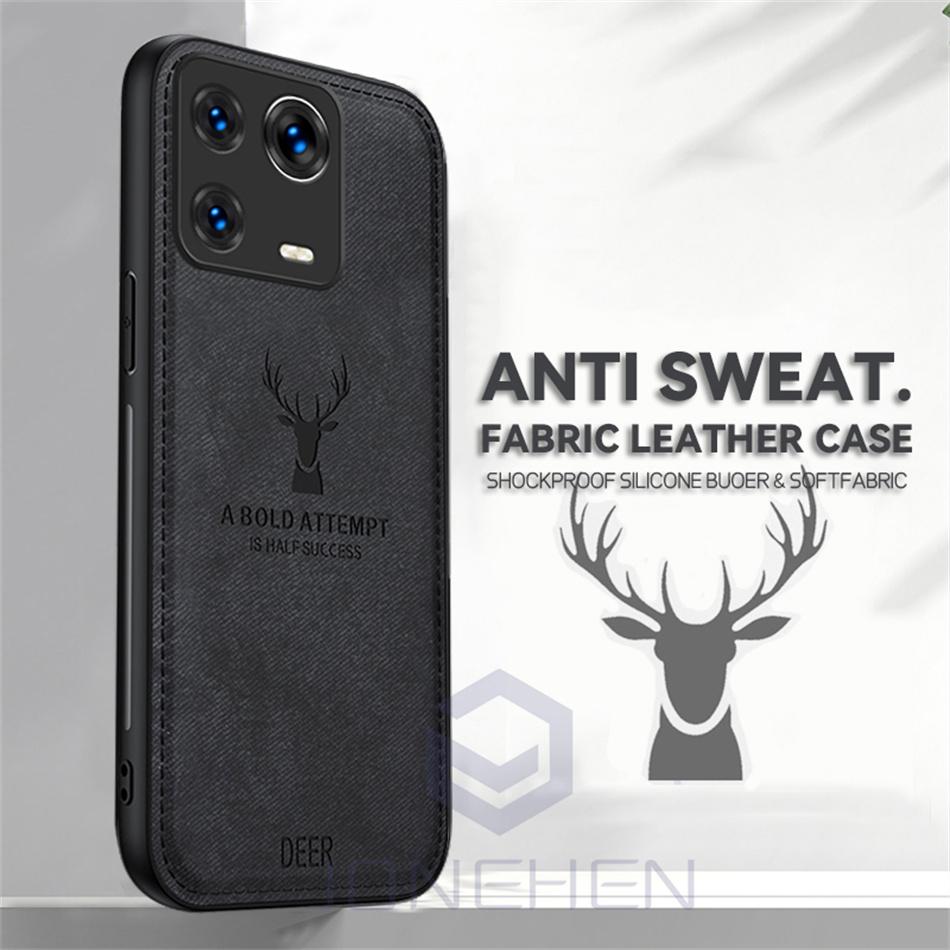 Leather Deer Head Case For Xiaomi Poco F3 Mi 9T 10T 11 Lite 12 13 Pro 14 Ultra Civi 2 3 Shockproof Soft Silicone Cover