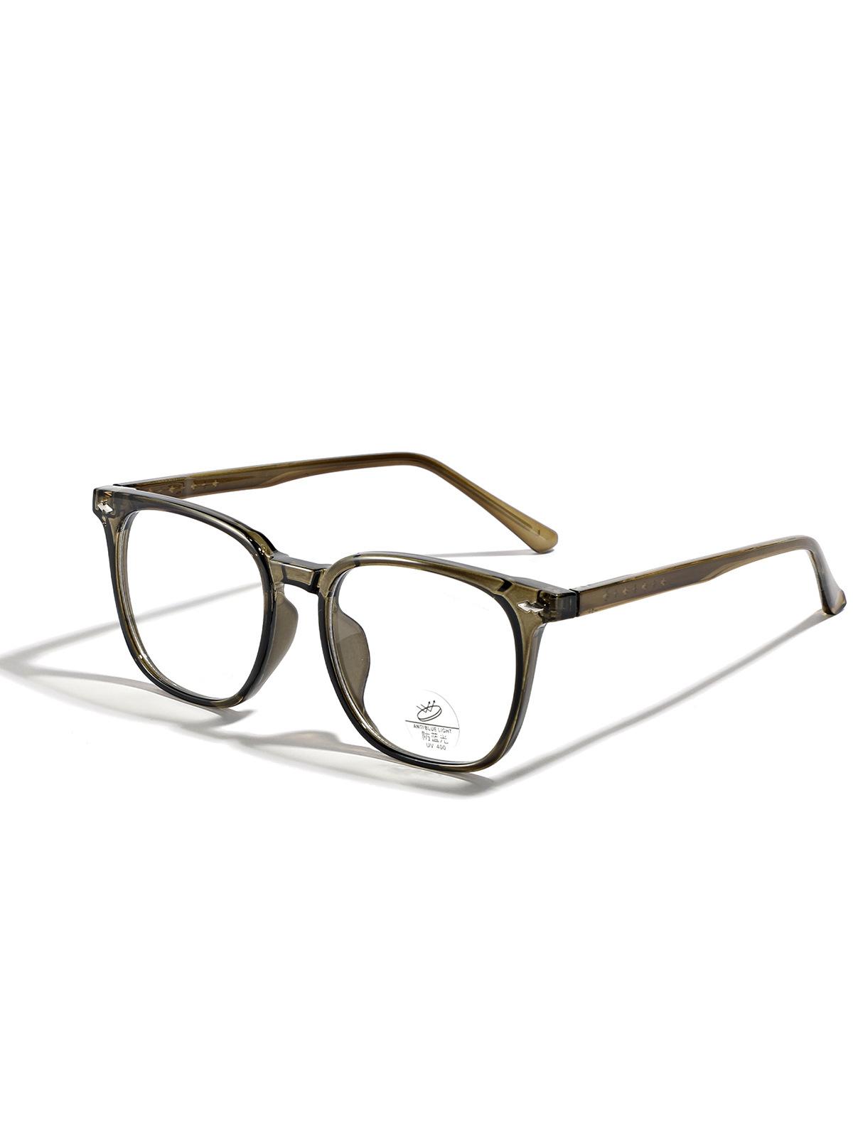 

Очки, оправа для очков, мужская оправа для очков, квадратное простое зеркало, плоское зеркало, женские очки можно подобрать. оливковое зеленый