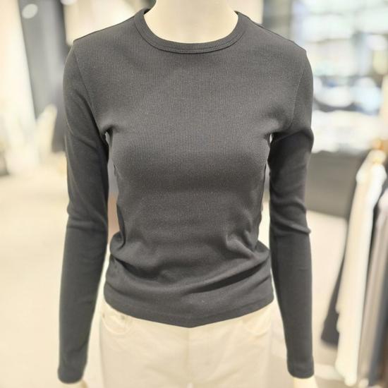 Gio Done Women's Basic Round Neck Slim Fit T-Shirt 36504