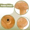 4 Pieces Wall Mounted Wooden Hooks Cabinet Drawer Handles Fashion Wood Door for Bedroom