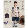 Boys' Dinosaur Print Short-Sleeve Summer Shirt