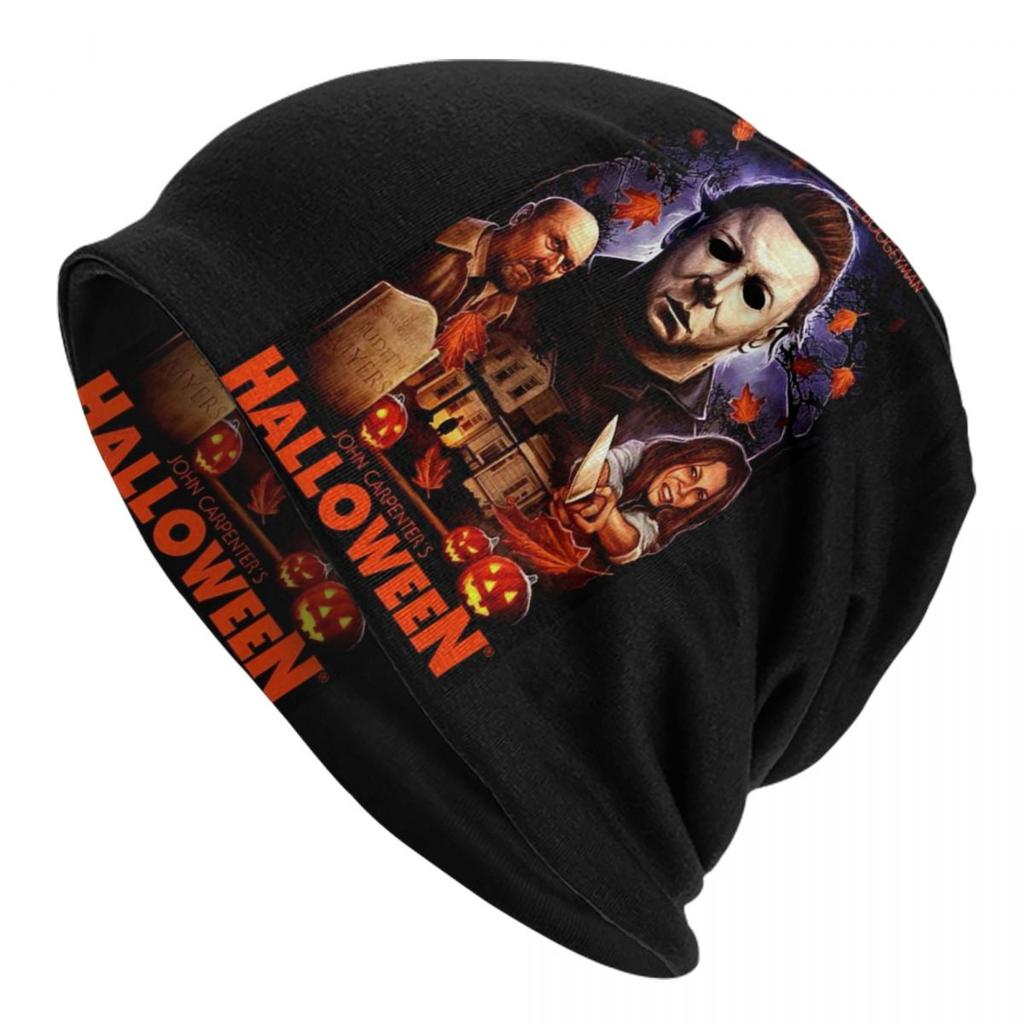 Individuelle Michael Myers Halloween Horrorfilm Mützen Beanies Mützen Cool Winter Warm Unisex Damen Strickmützen Unisex Erwachsenen Mützen