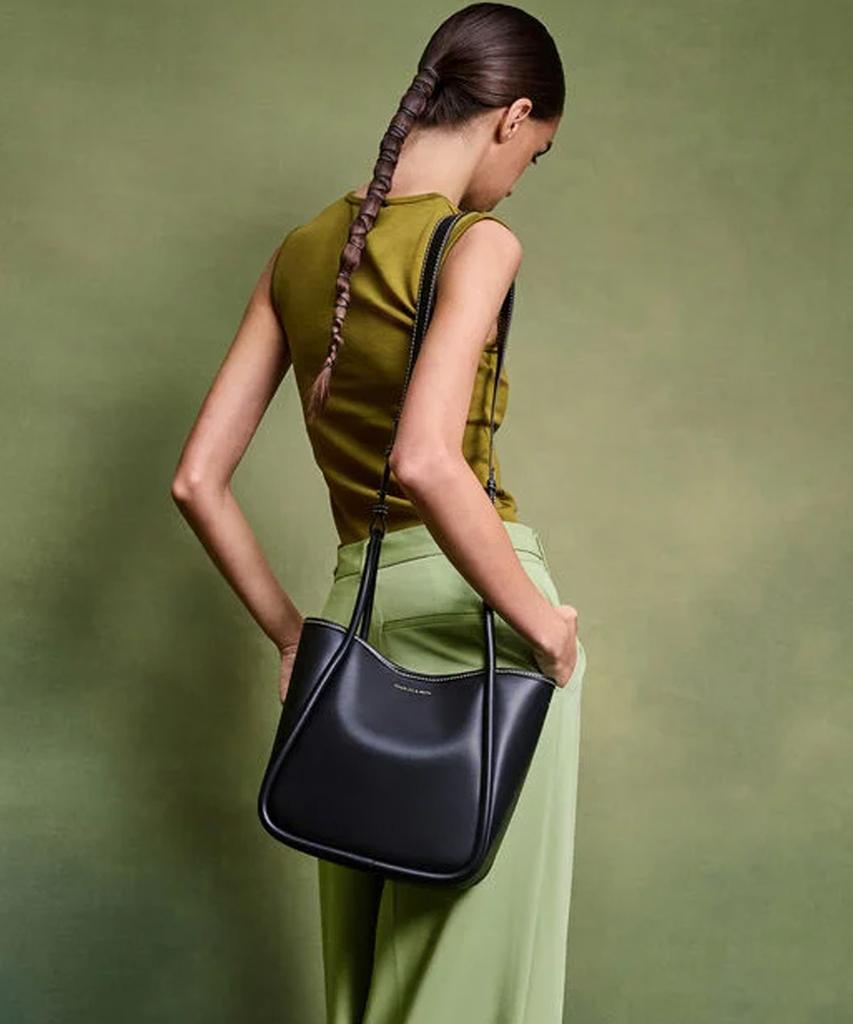 Charles & Keith Mini Layla Tubular Tote Bag 4 Colors Ck2-30782647