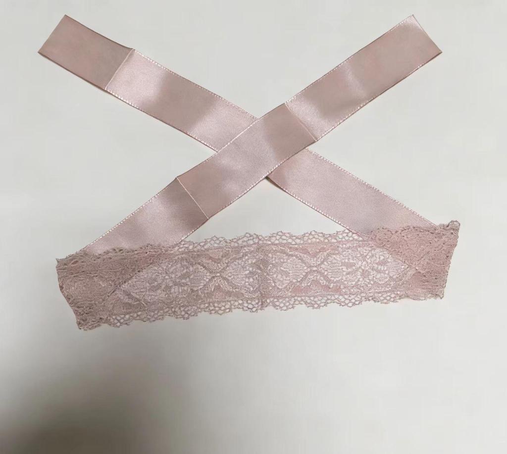 Sexy Lace Embroidered Lingerie with See-Through Eye Mask and Straps - Anime Inspired