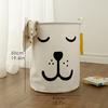 40*50 Sundries Storage Portable Laundry Basket    Large Box Cotton Linen Washing Clothes  Kids Toy Organizer
