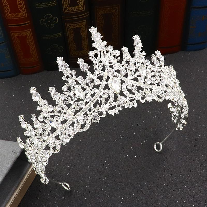 New Bridal Crown Baroque Atmospheric Rhinestone Birthday Crown Performance Hair Accessories Wedding Dress Accessories